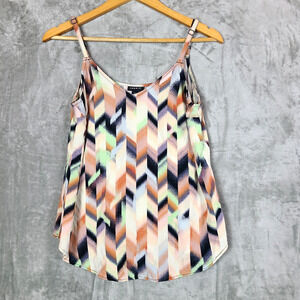Torrid Ava Rayon Slub Cami Sleeveless Top Colorful Flowy Boho Size 00 (M/L)